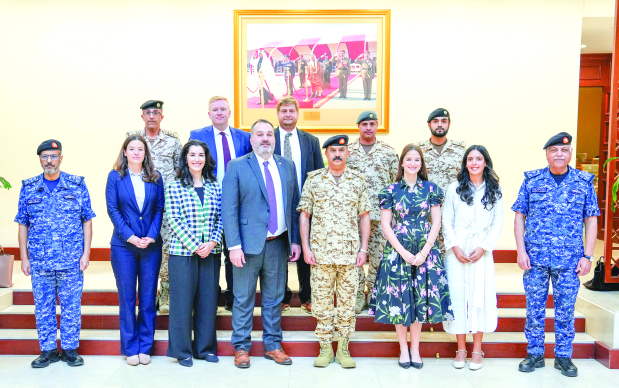 BDF Assistant Chief of Staff for Operations Major General Ghanim Ibrahim Al Fadhala received a delegation of members of the US Congress as part of their visit to the kingdom.